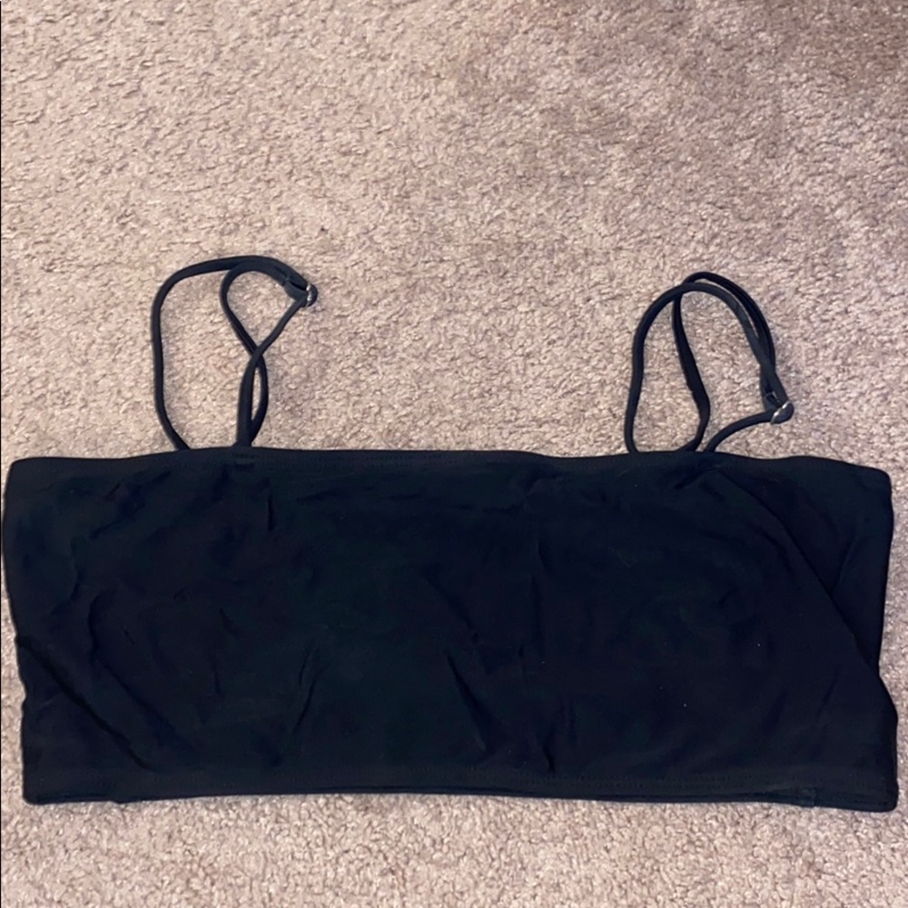 Black Misguided Bikini Top